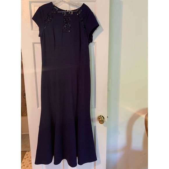 Blue Alexe Size 16 Mermaid dress - Picture 1 of 2
